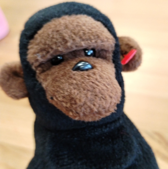 โTy Beanie Babies' Congo the Black Gorilla 6in - Picture 8 of 12